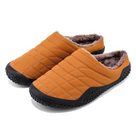 Winter Cotton Slippers Home Indoor Floor Slippers (Color: Orange)