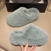 Fur Home Slippers Winter For Women Mules 2022 Korean Trending Warm Fluffy Slippers Women Comfortable Platform Indoor House Shoes