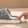 Summer Linen Slippers Women Girl Home Fluffy Casual Outdoor Indoor House Couple Thick Sole Sandals Soft Comfortable Four Seasons